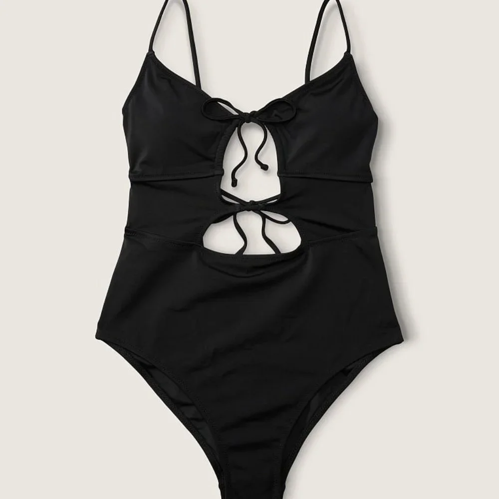 PINK Victoria's Secret Black One Piece Swimwear - Picture 11 of 12